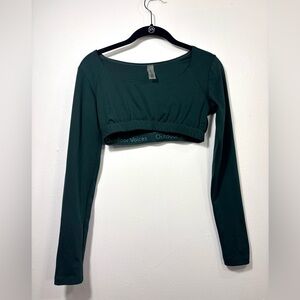 Outdoor Voices Women's Dark Green Crop Top